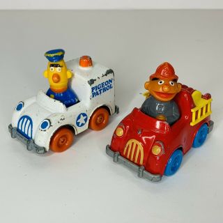 Bert And Ernie Sesame Street Muppets Metal Diecast Cars 1980 