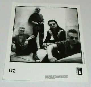 U2 - Vintage Record Company 8x10 Promo Photo