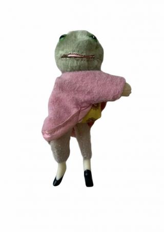 Vtg Mr Jeremy Fisher Frog Beatrix Potter Eden Gift Plush Clip - On Toy Mini