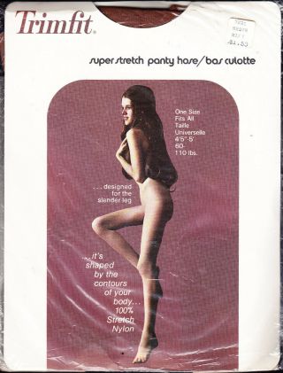 Vintage Pantyhose And Package - Sexy Young N U D E Model Long Hair Trimfit