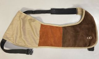 Vintage Bob Allen Leather/fabric Shoulder Shooting Pad Adjustable Usa Made Vgc
