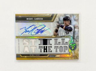 2020 Topps Triple Threads Miguel Cabrera Auto Jersey Relic /9 Tigers Autograph