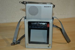 Vintage Sony Fd - 40a Watchman Portable Am/fm Stereo Receiver And