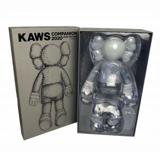 Kaws Companion 2020 Grey White Vinyl Figure & In Hand Rare