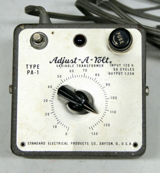 Vintage Standard Electrical Type Pa - 1 Adjust - A - Volt