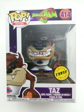 Funko Pop Movies: Taz Space Jam 414 (limited Edition Chase) W/ Box