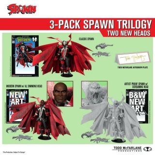Todd Mcfarlane’s Spawn Kickstarter 3 Pack Autographed Edition In Hand