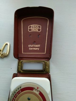 ZEISS IKON German IKOPHOT vintage camera light exposure meter leather case 2