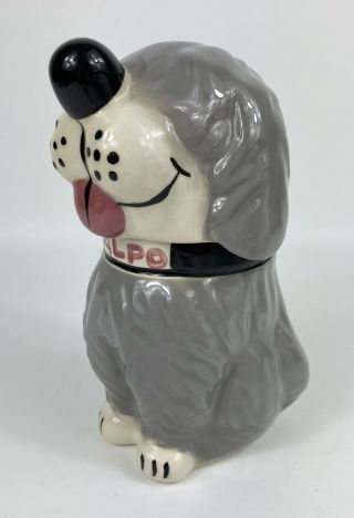 Alpo Dan The Sheep Dog Treat Cookie Jar Canister 8 " Vintage