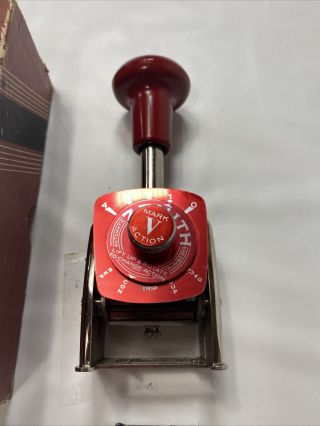 Vintage Zenith Automatic Numbering Machine Mark V Action - Made in West Germany 2