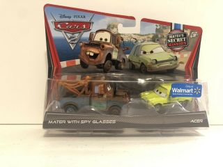 Disney Pixar Movie Cars 2 Mater With Spy Glasses & Acer Walmart Exclusive