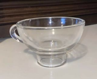 Vintage Glass Funnel Canning Mason Jar Filler W/ Handle 4 " Mouth 3” High Filter