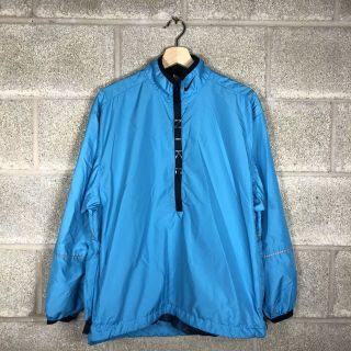 Nike Vintage Spell Out 1/4 Zip Pullover Windbreaker Rain Jacket Mens M Vtg 90s