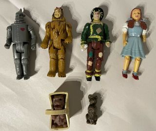 The Wizard Of Oz Vintage Action Figures 1988 Mgm Turner Tinman Dorthy Toto Scare