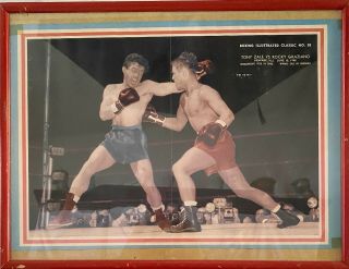 Boxing Picture Tony Zale Vs Rocky Graziano Newark Nj 1948 Vintage