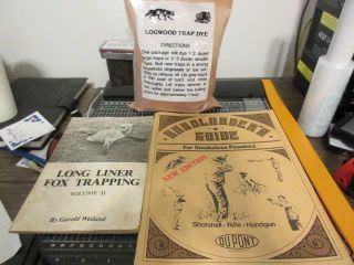 Vintage Long Liner Fox Trapping Vol Ii Dupont Handloading Guide Logwood Trap Dye