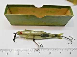 Vintage Percy Wadham ' s Nature Celluloid Lures (2) & One Box 3