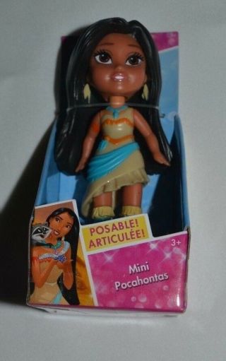 2018 Disney Princess Mini Pocahontas Posable Vhtf