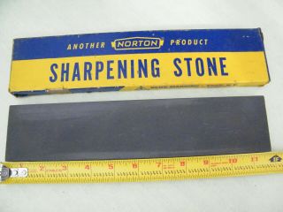 Vintage Norton Behr Manning Sharpening Stone Troy Ny