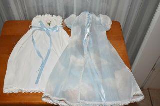 Vintage Night Gown And Nylon Robe Made For Madame Alexander Cissy Doll