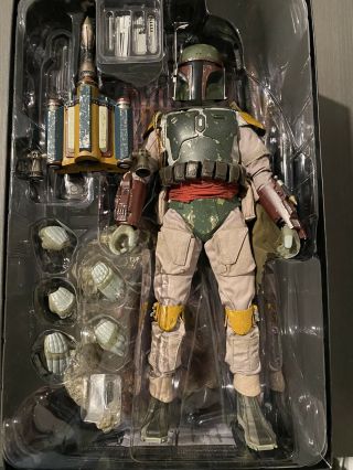 Star Wars Hot Toys Mms313 Boba Fett Deluxe Return Of The Jed