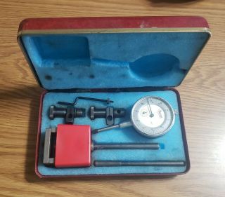Vintage Central Tool Company Dial Test Indicator Set W/case - Made In Usa