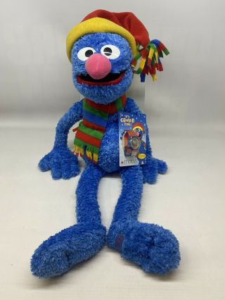Macys Its Grover Time Collectible Plush Grover And Watch Tags 24 " Holiday 2004