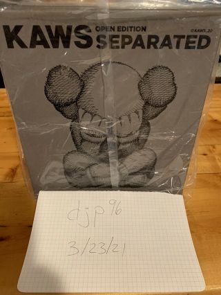 Kaws Separated Brown Vinyl Figure - In Hand Ready To Ship