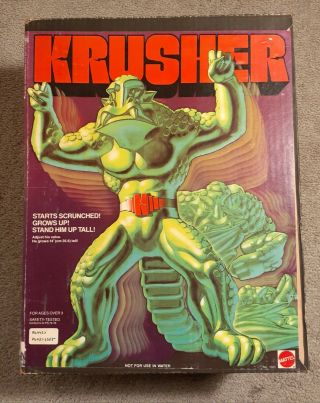 1979 Mattel Krusher Monster Enemy Of Stretch Armstrong 14 " In The Box