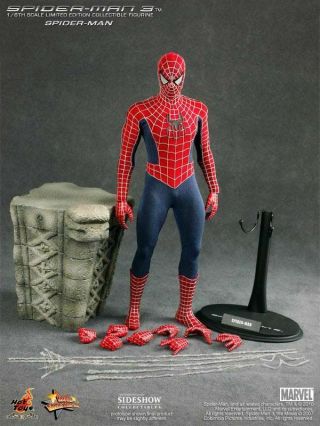 Hot Toys Spider - Man 3 Mms143 1/6 Tobey Maguire Venom Doc Ock Sandman Goblin