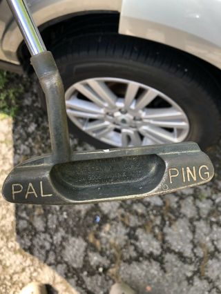 Vintage Pal Ping Putter [ Rh ] Karsten Az 85020 Made In Usa Crown Jumbo Grip