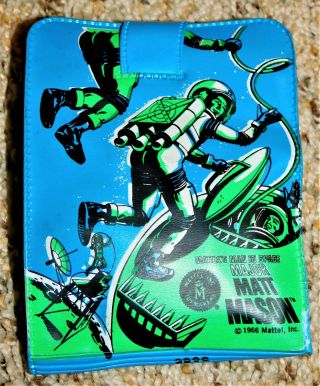 Rare 1966 Mattel Major Matt Mason Vinyl Wallet Fold Out Mind Bending Shape