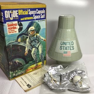 Pristine Hasbro Gi Joe Official Space Capsule With Space Suit Mib