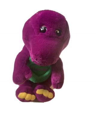 Vintage Plush Barney I Love You Talking Singing Purple Dinosaur Lyons