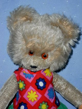 Vintage Bigo Bello Schuco Bear Doll In Clothes