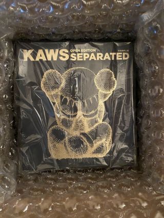 Kaws Separated Black Vinyl Figure - In Hand -