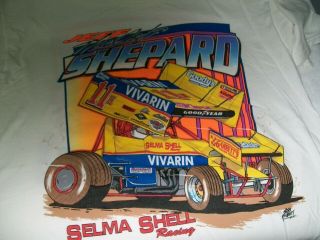 2003 Jeff Shepard Vivarin 11h Vintage World Of Outlaws Sprint Car T - Shirt Xl