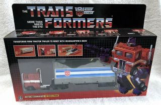 G1 1984 Optimus Prime Boxed • 100 Complete • Vintage G1 Transformers