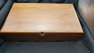 Vintage Oneida Community Silverware Flatware Storage Chest Wood Case/box 19 "