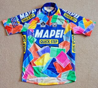 Vintage Mapei Pro Team Jersey.  Santini Xxl 42 " Circumference