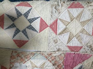 Vintage Quilt Piece,  Crafts,  Sewing,  Snowman,  Cream/beige,  14x31”,  Handmade,  Ooak