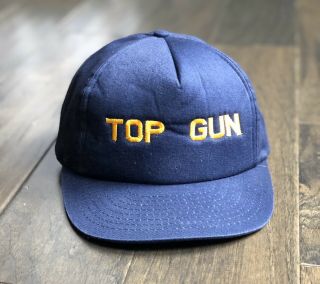 Vintage Top Gun Snapback Hat Made In The Usa Goose Maverick Movie Promo