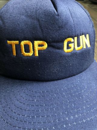 Vintage Top Gun Snapback Hat Made In The USA Goose Maverick Movie Promo 2