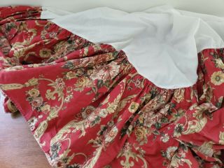 Vintage Ralph Lauren Danielle Marseilles King Bedskirt Dust Ruffle 15 Modified