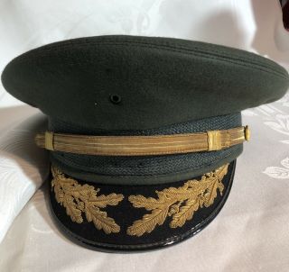Vintage Flight Ace Us Military Officers Dress Hat Fur Felt Size 6 7/8 " Ace Manuf