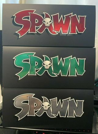 Spawn Figures Kickstarter 3 - Pack Trilogy Set Signed Mcfarlane,  Comics