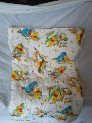 Vintage Winnie The Pooh Baby Crib Blanket Comforter Baby Bunting Sleeping Bag