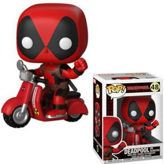 Funko Pop Marvel Deadpool On Scooter Doll Model Action Figure Toy 48 No Box