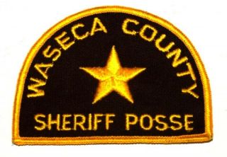 Waseca County – Sheriff Posse - Minnesota Mn Sheriff Police Patch Vintage Old Me