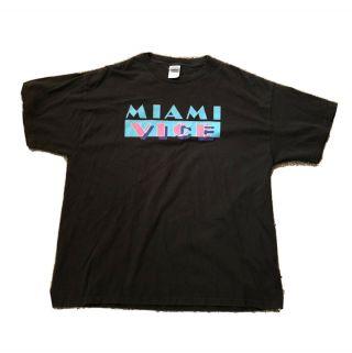 Vintage Miami Vice Show 90s Universal Studio T Shirt Men Xl Black